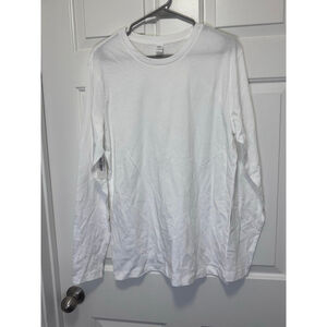 Men's Alternative Apparel White Long Sleeve Tee M